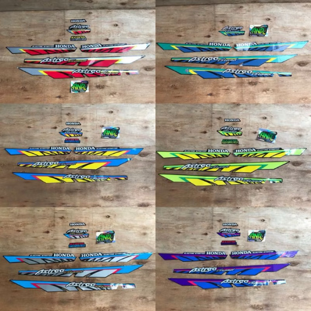 striping honda astrea grand bulus 1993 - 1994 stiker grand bulus list honda astrea grand limited edi