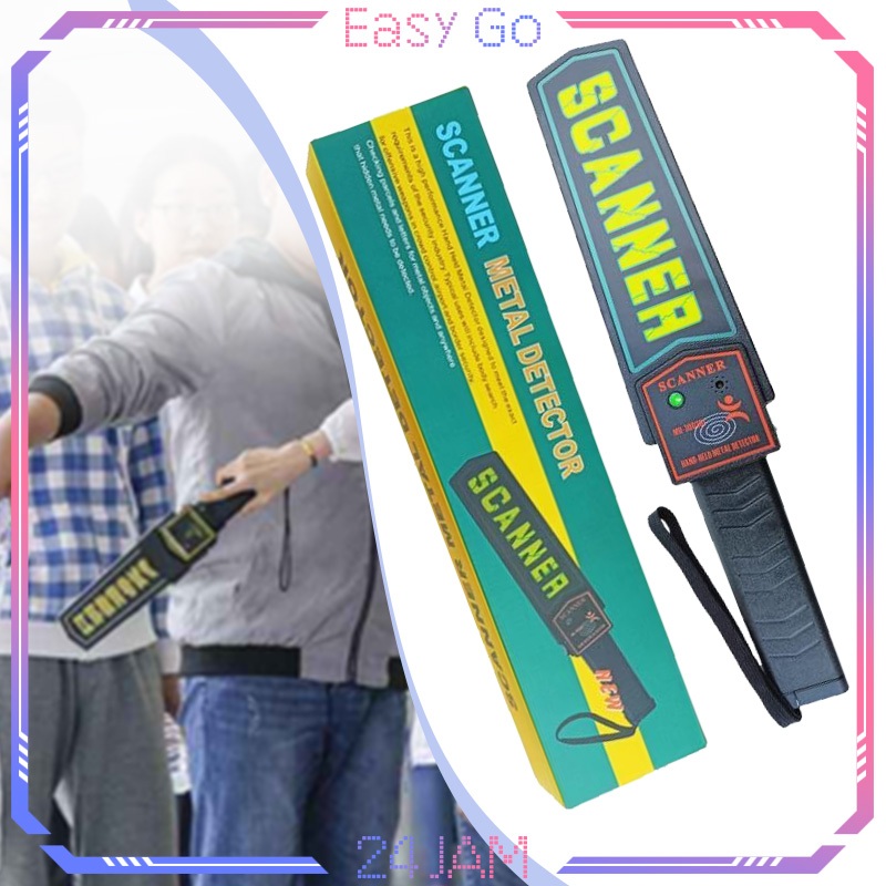 Detector Logam Set Super Scanner Metal Detector Alat Pendeteksi Logam Security Detektor Logam
