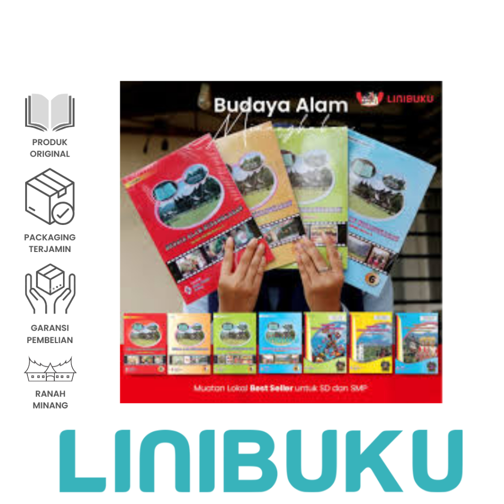 STOCK READY - BUKU BUDAYA ALAM MINANGKABAU SD & SMP - MUATAN LOKAL BUKU BAM