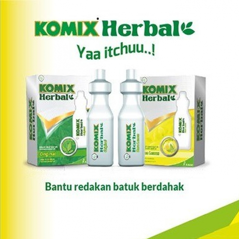 Komix HERBAL isi 4 botol obat batuk flu anak dan dewasa