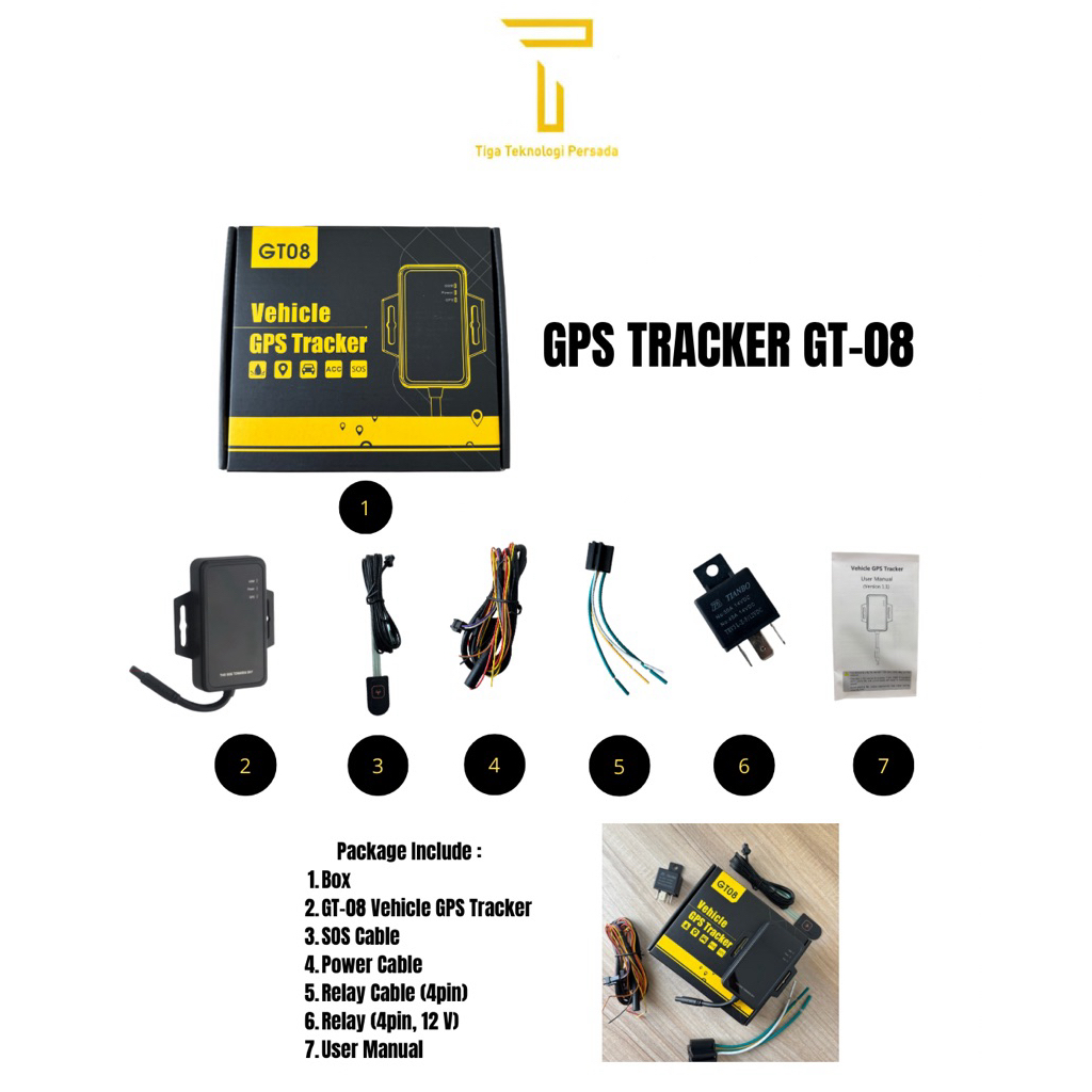 GPS Tracker Motor Mobil Type GT-08 || Pelacak Mobil Motor || Pelacak GPS