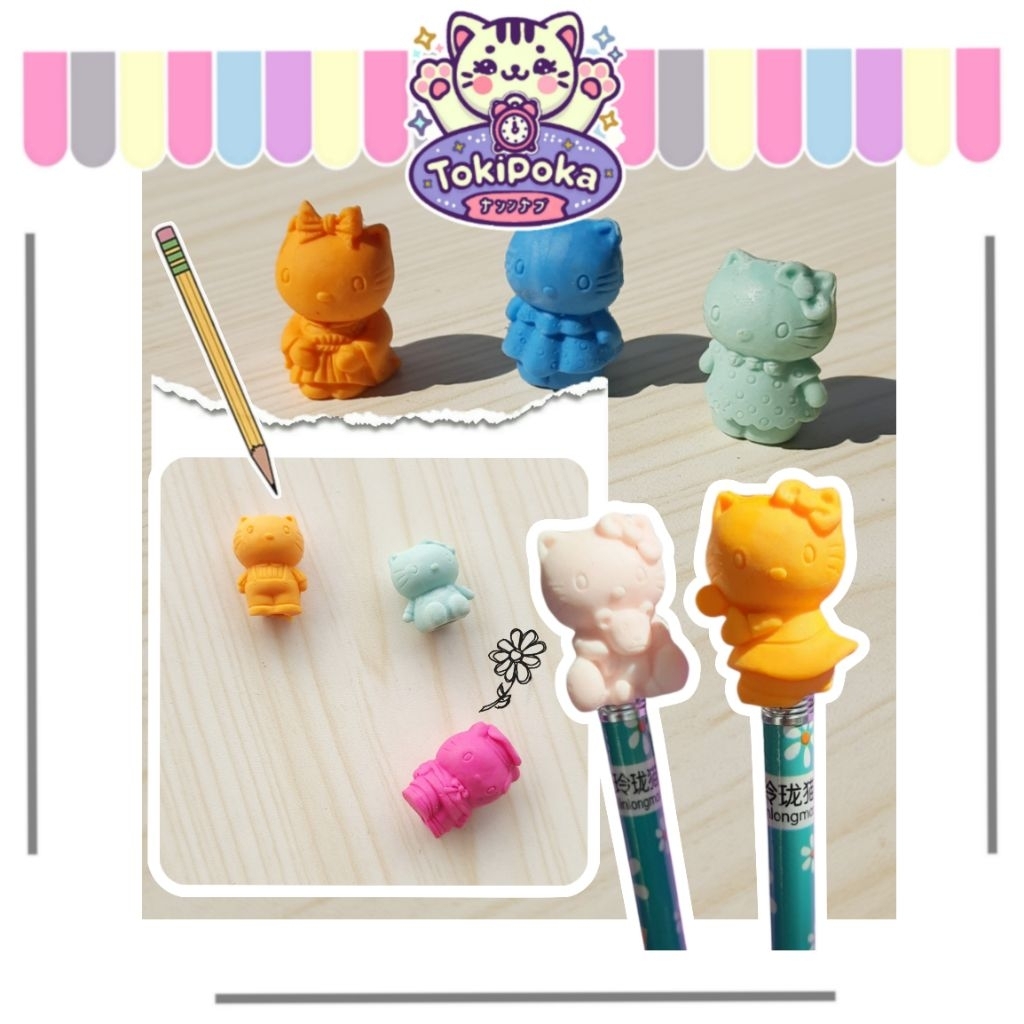 

Toki - PK01 PENGHAPUS PENSIL KARAKTER / PENGHAPUS HELLO KITTY DAN BENTUK MINION PENGHAPUS PENSIL MURAH