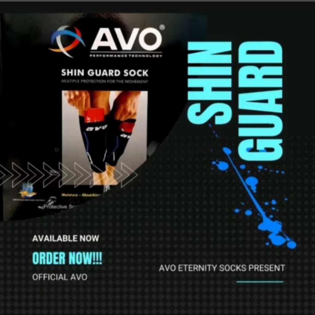 Sarung Deker + Paket Sarung Deker+Deker DEWASA Shin Guard Pad Holder 1 Pasang SHIN GUARD AVO