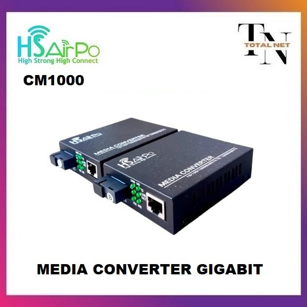 HSAIRPO CM1000 Media Converter Gigabit 10/100/1000Mbps
