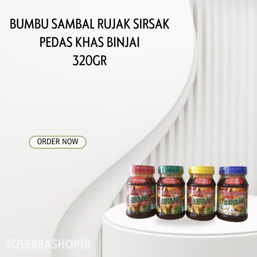 

Bumbu Sambal Rujak Sirsak Pedas Khas Binjai Cap Gunung 320gr / Rujak Sirsak Binjai