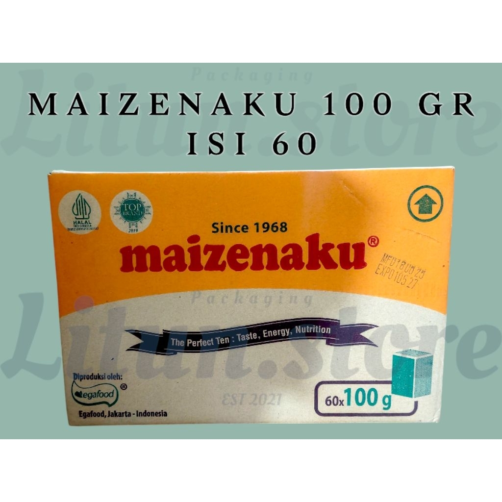 

[HARGA 1 DUS/KARTON] MAIZENAKU 100 GR ISI 60 PCS TEPUNG JAGUNG UNTUK PENGENTAL SUP ATAU SAUS DAN LAINNYA 100GR