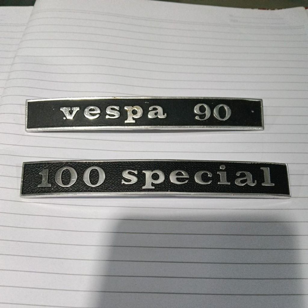 emblem vespa PTS 100 special dan vespa PTS 90