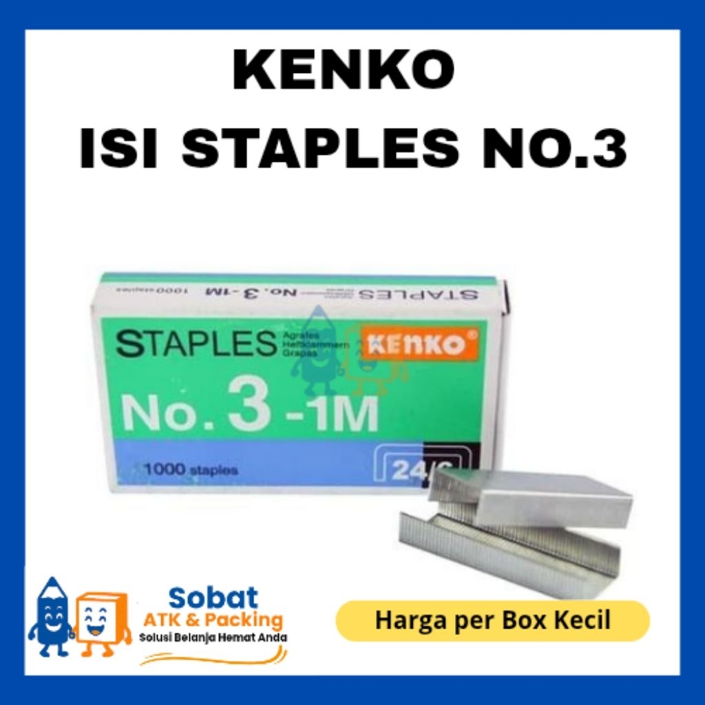 

Kenko Isi Staples Besar No.3 / Refill Stapler Hekter No.3