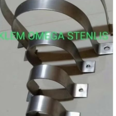 klem omega stainless 8 inch klem pipa tahan karat