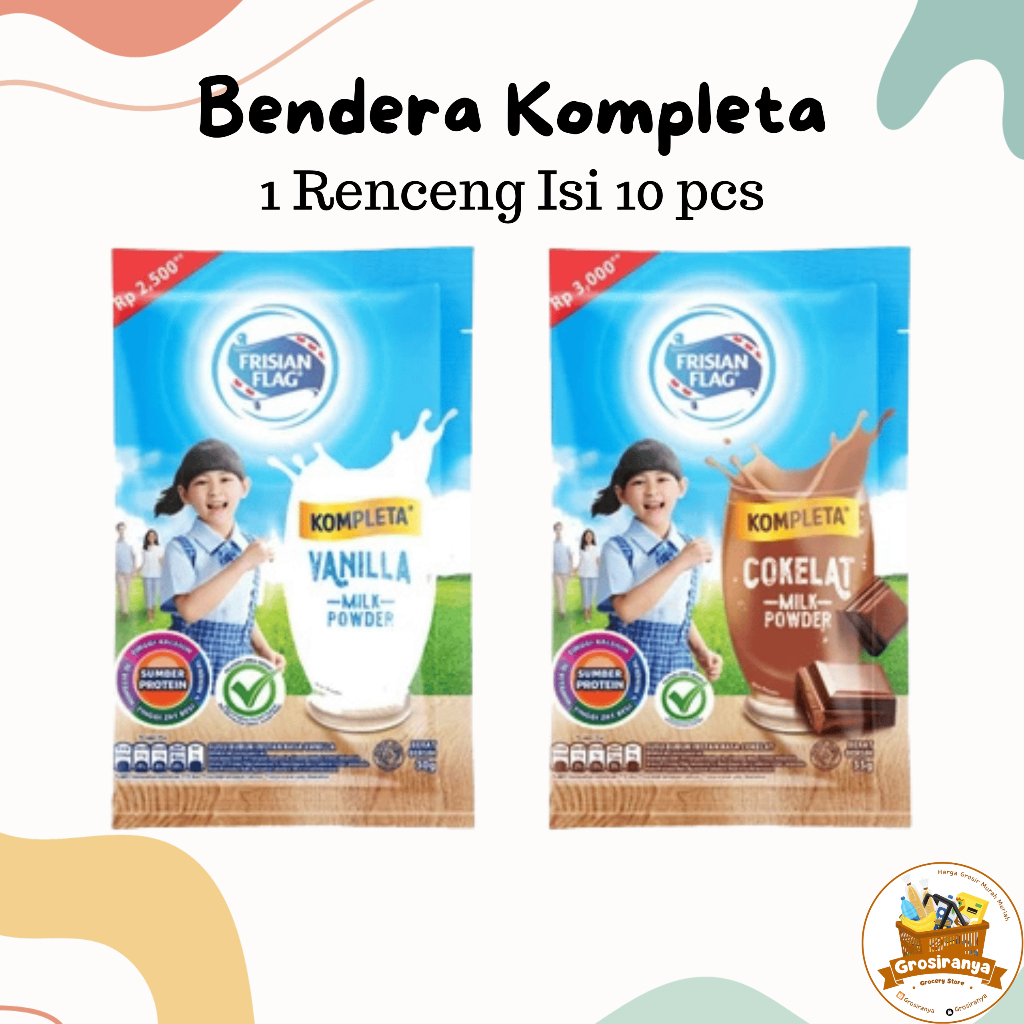 

Susu Bubuk Bendera Frisian Flag Kompleta 1 Renceng Isi 10 pcs