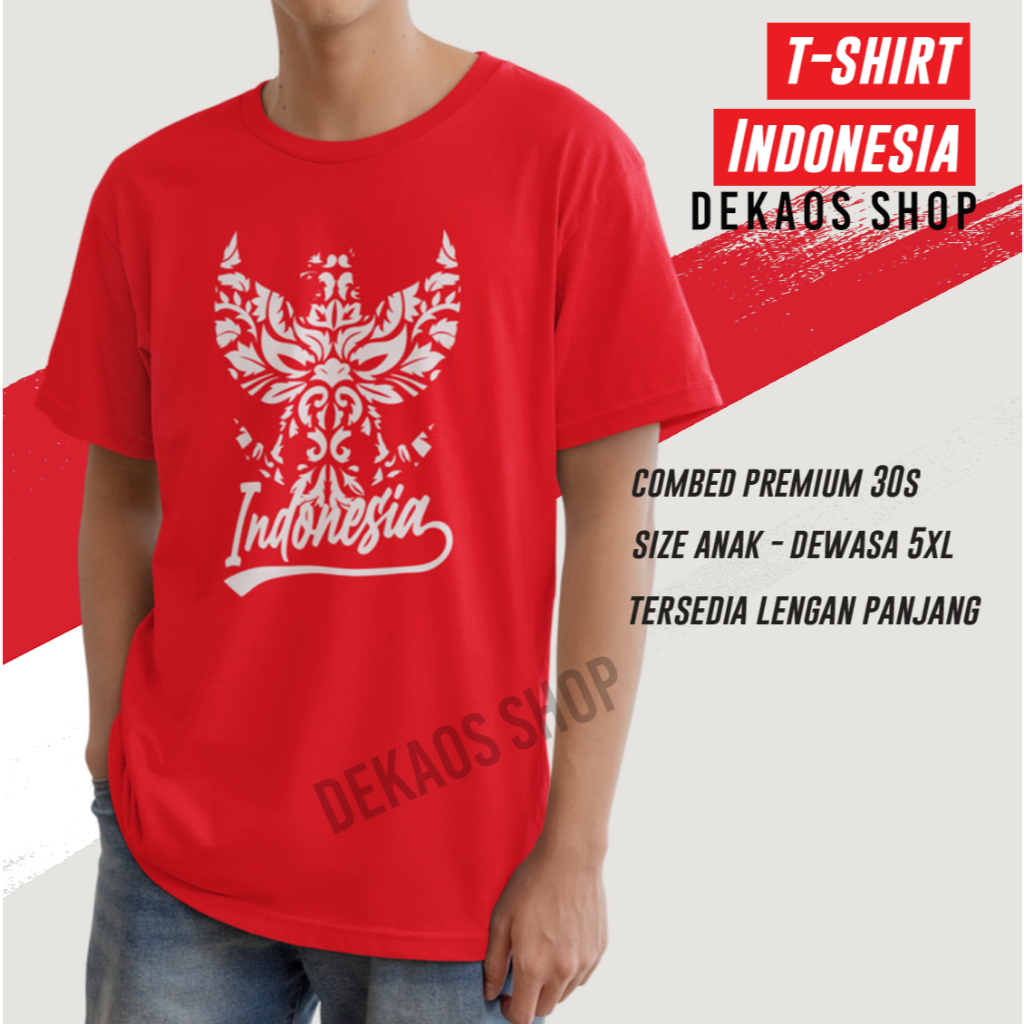 QH KAOS MERAH PUTIH AGUSTUSAN KAOS 17 AGUSTUS PRIA WANITA ANAK BAJU AGUSTUSAN KAOS INDONESIA 17