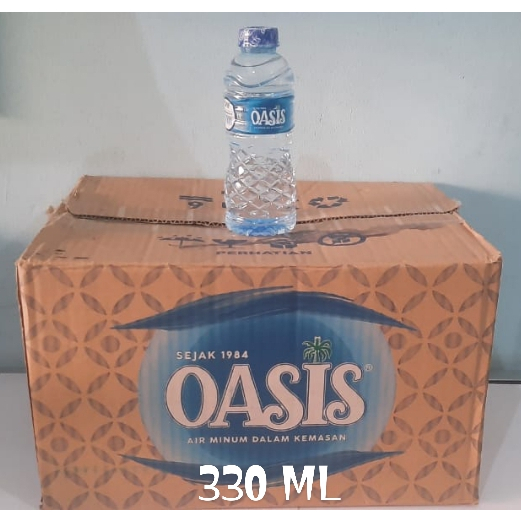 

Air Mineral Oasis Ukuran 330 ML (1 dus isi 24 botol)