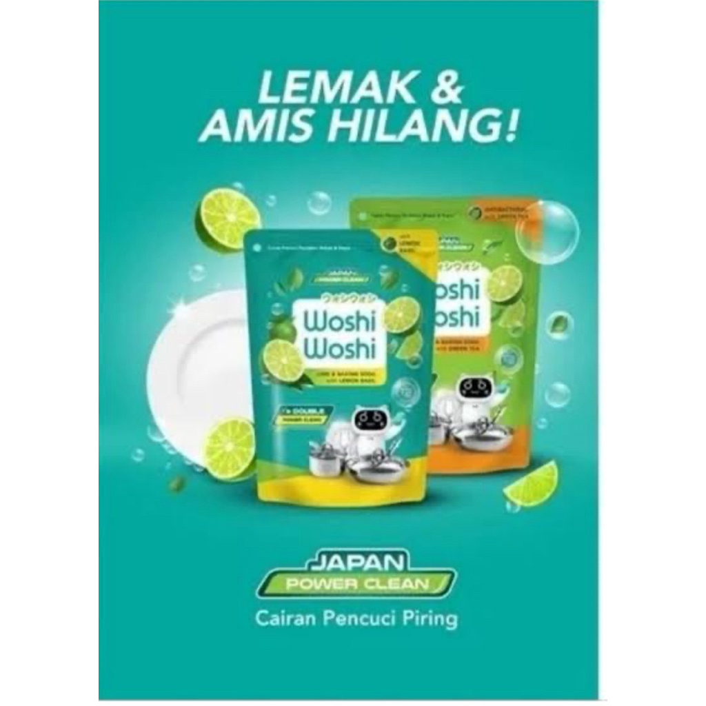 Woshi Woshi Sabun Cuci Piring Anti Bakteri 75ml 10Bks
