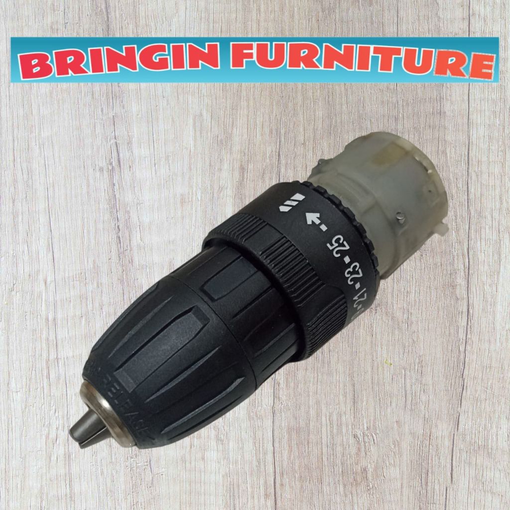 Gearbox + chuck 3/8 10mm universal sperpart gearbox bor cordless