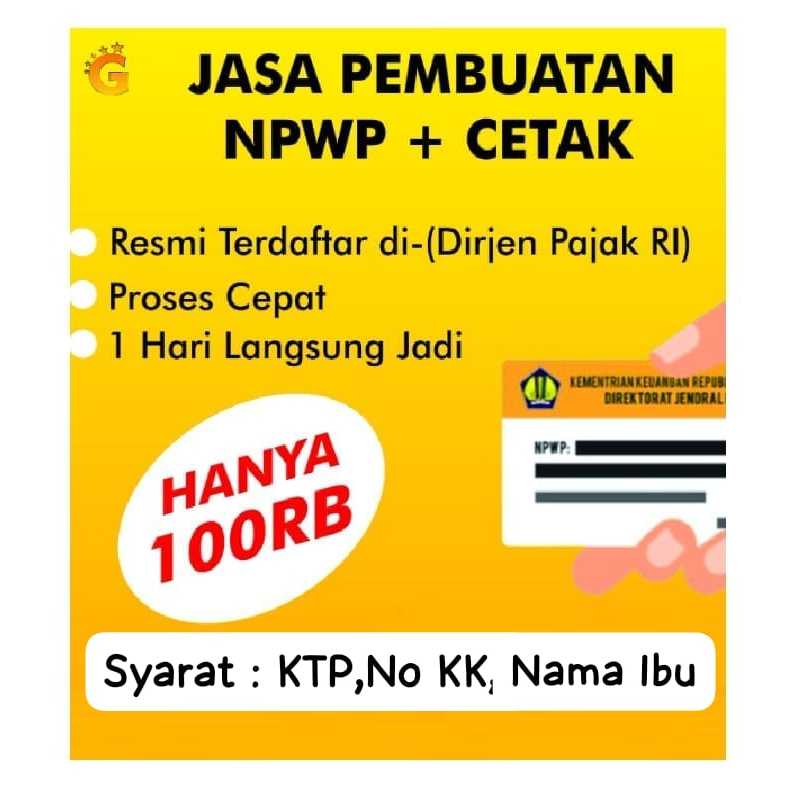 

Cetak Kartu .N.P.W.P 1 Hari Jadi