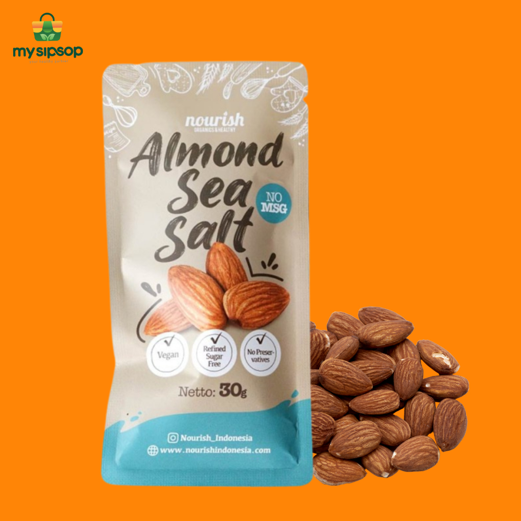 

Almond Sea Salt - Kacang Almond Panggang dengan Sea Salt 30gr