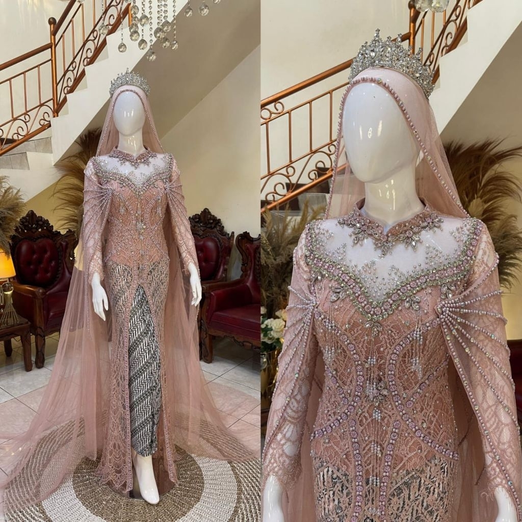 Kebaya pengantin akad | Kebaya pengantin akad ekor | Kebaya pengantin | Kebaya pengantin full payet