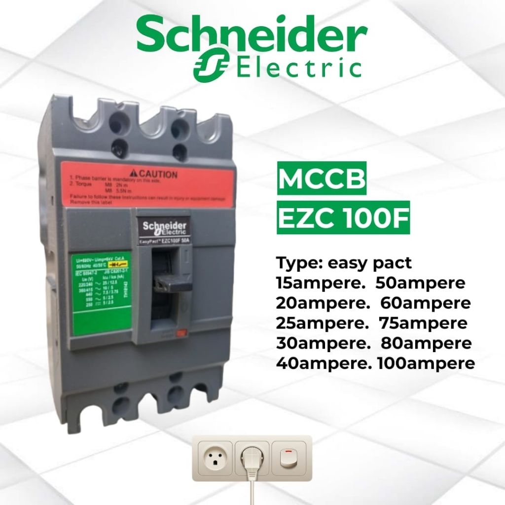 MCCB 3PASHE/BREAKER NFB EASY SY PACT 15/20/25/30/50A/60A/75A/80A/100A