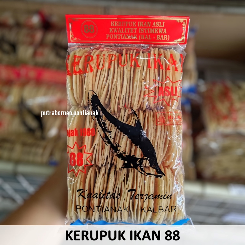 

Kerupuk Ikan Tenggiri Cap 88 / Krupuk Ikan Mentah Oleh Oleh Pontianak