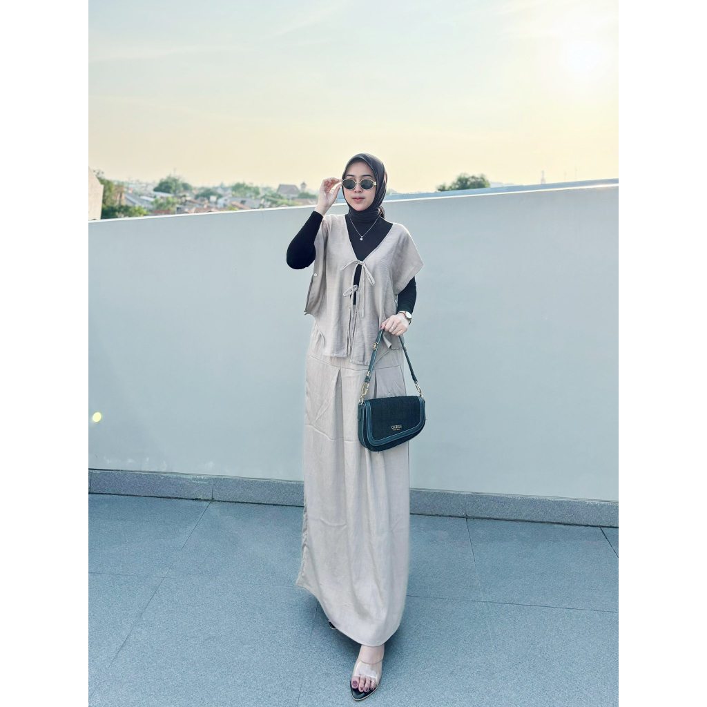 ZARA VEST SET ROK Korean Style / Set hijab style korean look wanita muslim kekinian