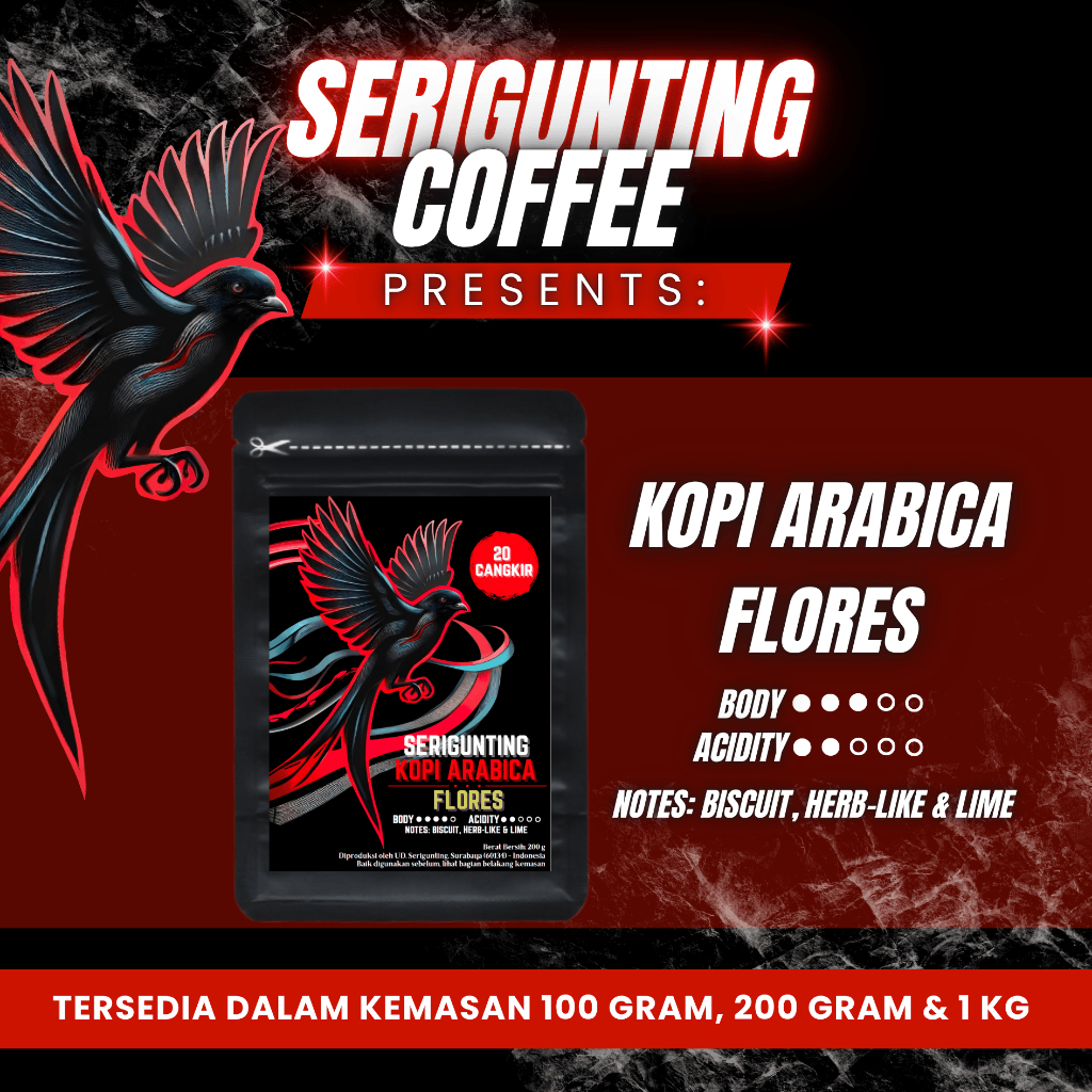 

Kopi Serigunting Arabica Flores