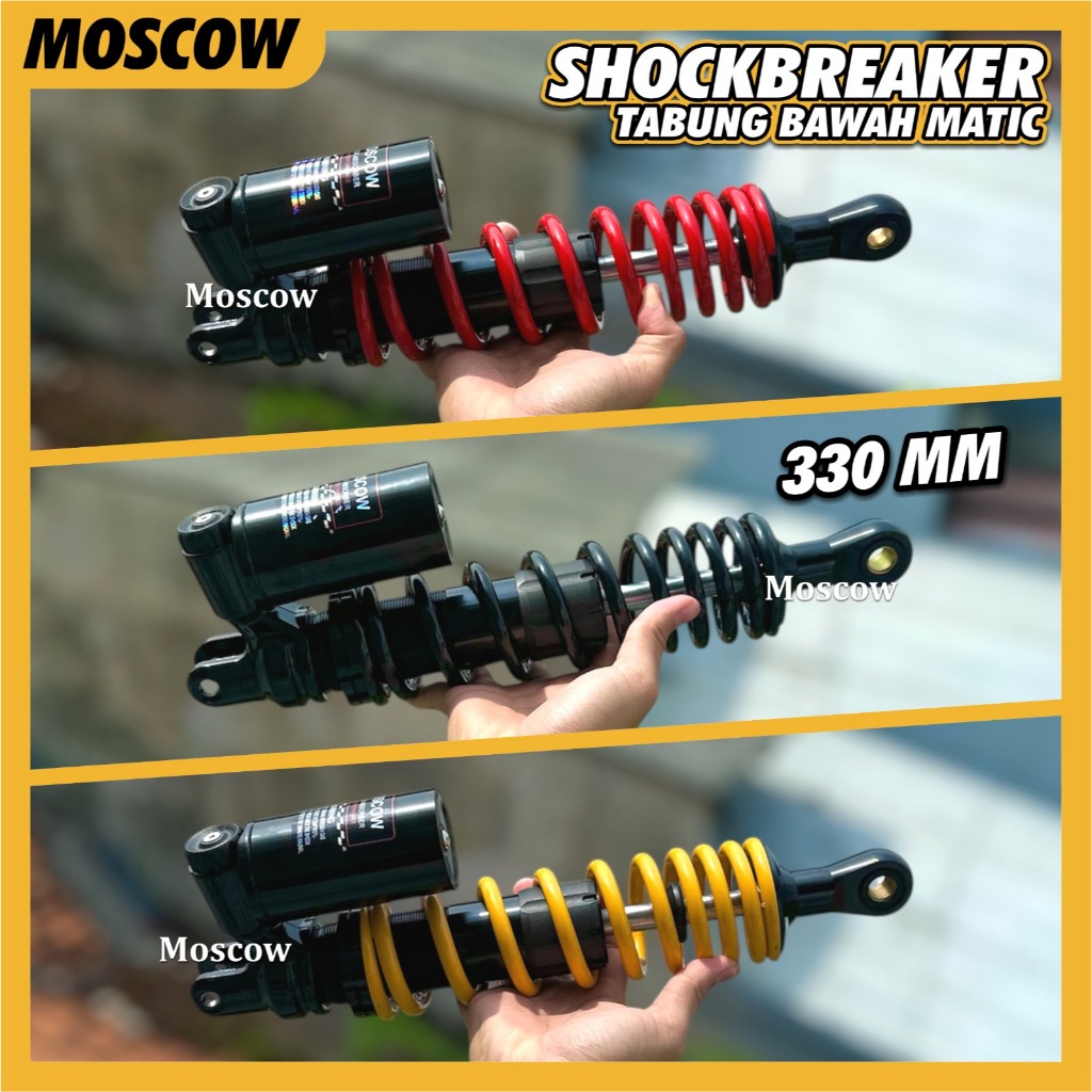 SHOCKBREAKER MONOSHOCK / SINGLE 1 TABUNG SHOCK MOTOR SHOK TABUNG BAWAH 330 MM HJ-02570 SHOCK BREAKER