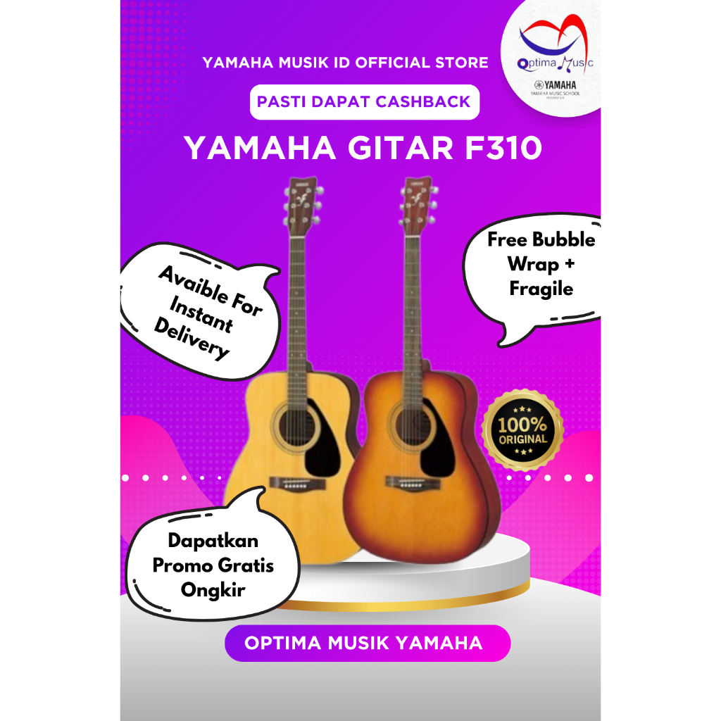 Yamaha gitar akustik F310 / F-310 gitar folk original yamaha