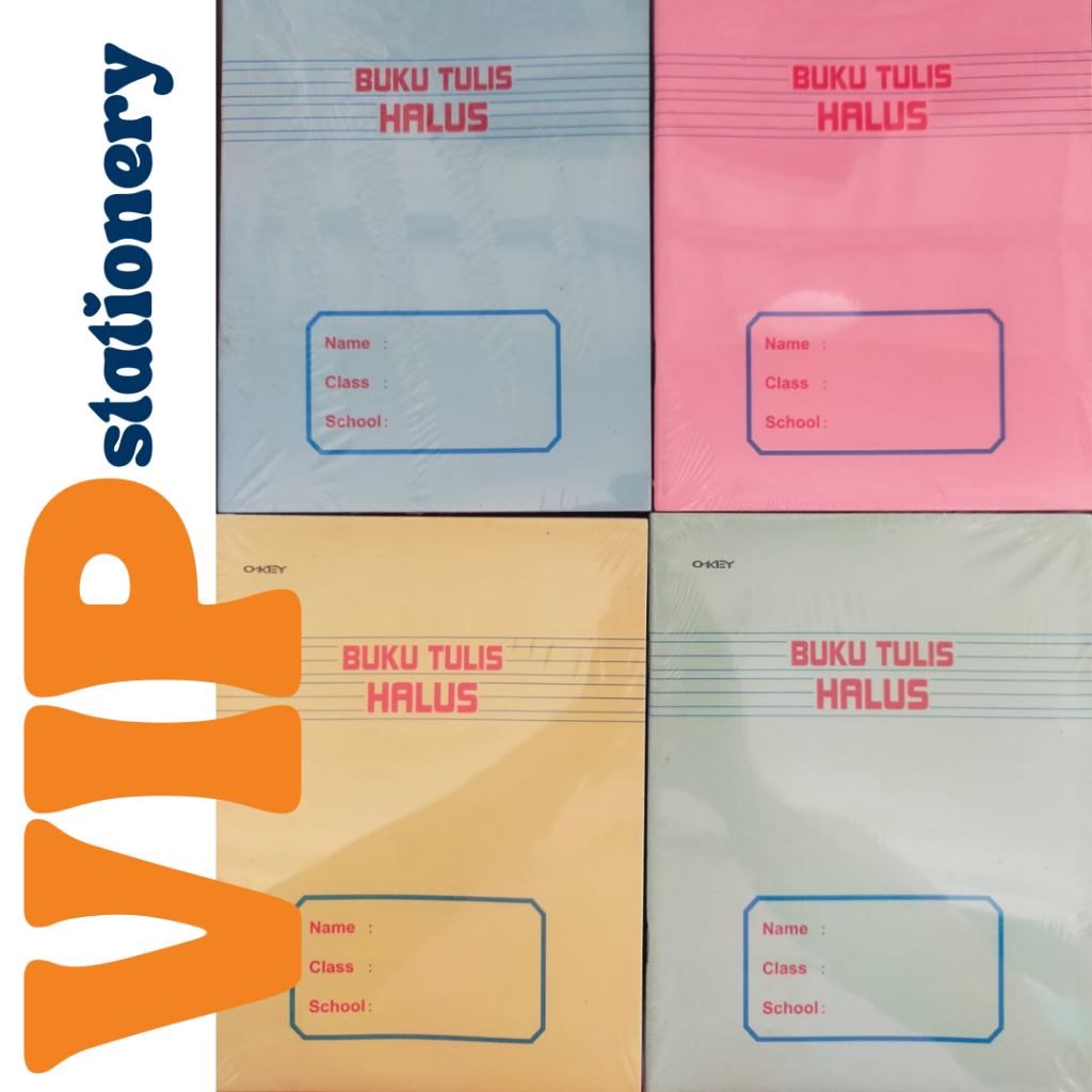 

1 Pack (10 Buku) Buku Halus Kasar Garis Tiga Tegak Bersambung Okey 38 lembar 10 Buku Sumbar