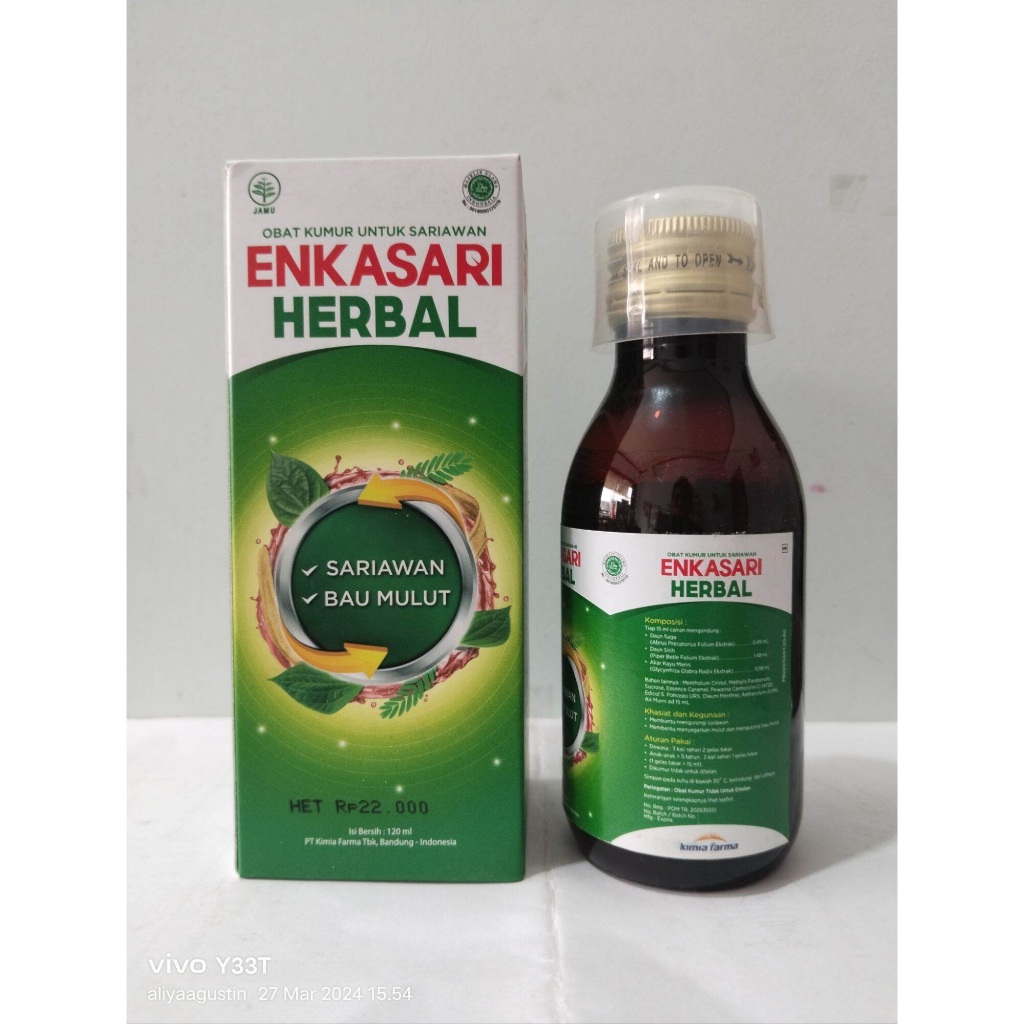 ENKASARI HERBAL 120ML OBAT KUMUR SARIAWAN