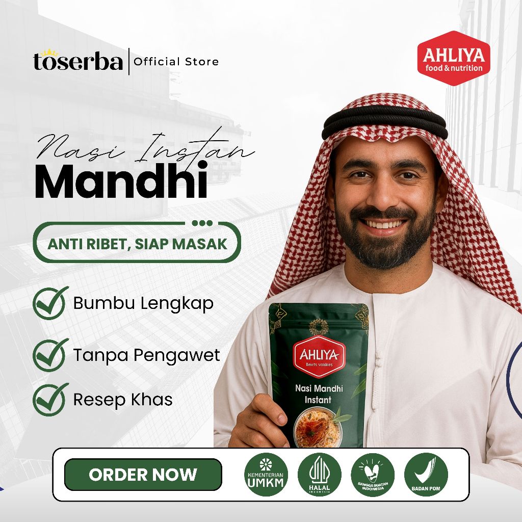

Beras Basmati [220GR] + Bumbu Lengkap Khas Timur Tengah | Nasi Mandhi Ahliya | Tanpa MSG
