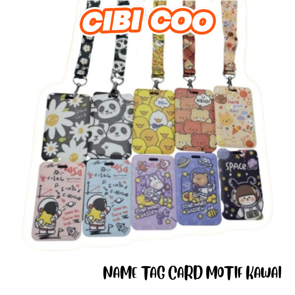 

CIBICOO ID CARD HOLDER TEMPAT KARTU NAME TAG CARD MOTIF KAWAI ASTRONOT