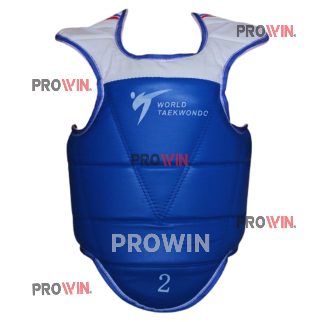 Body Taekwondo PROWIN WTF Body Protector Taekwondo 2 Sisi Bolak Balik Merah Biru Pelindung Taekwondo