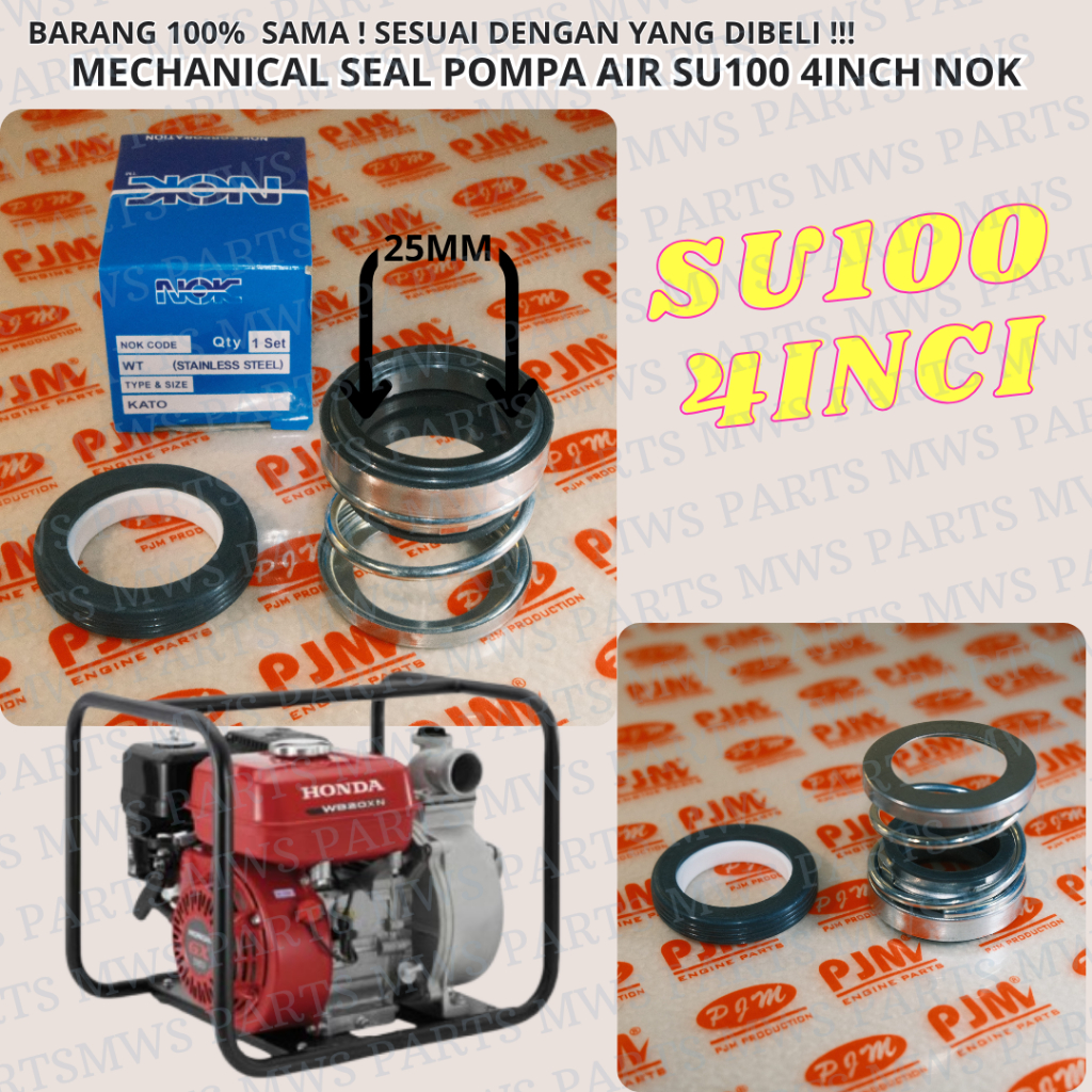 MECHANICAL SEAL SU100 SEAL KOSHIN OIL SEAL OIL SIL SIL KOSIN SIL KOSHIN SEAL KOSIN SIL POMPA AIR ALK