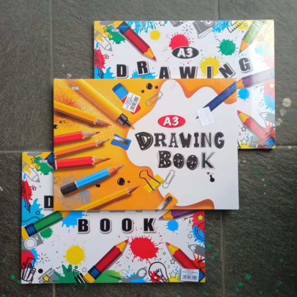 

Buku Gambar Merek KIKY - Buku Gambar Anak Sekolah - Buku Gambar Anak A4 dan A3 - Buku Gambar Karakter Random - Isi 10 Lembar