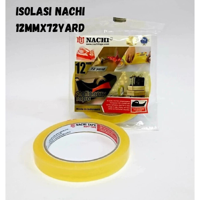 

Isolasi Selotip Stationery NACHI Kuning Dus 1/2 Inch (12mm x 72 Yard)