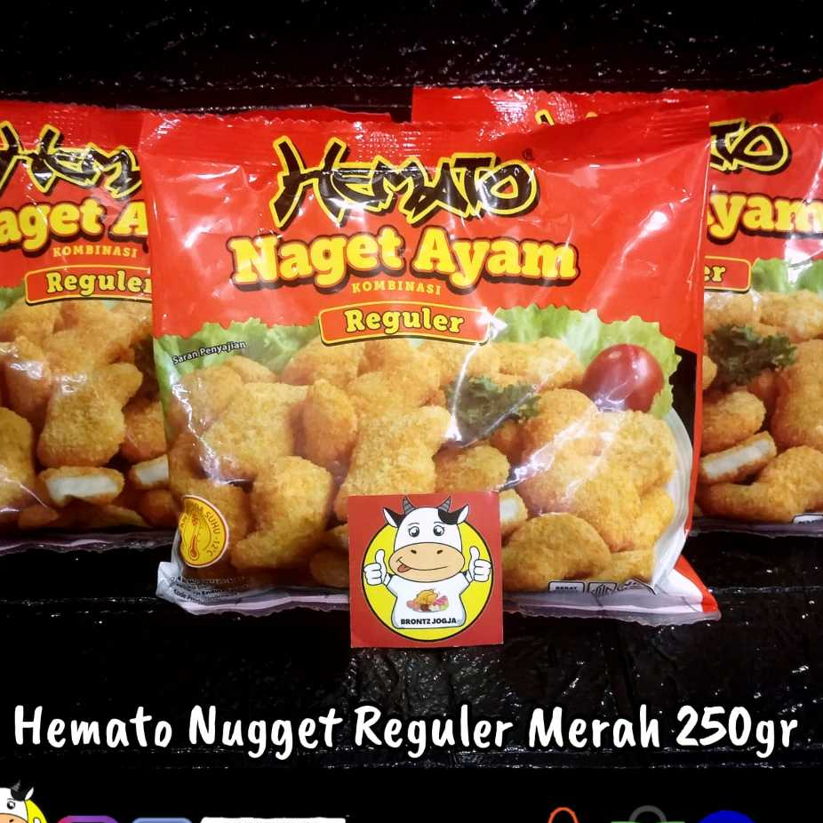 

HEMATO NUGGET AYAM REGULER 250GR - FROZEN FOOD - BRONTZ JOGJA