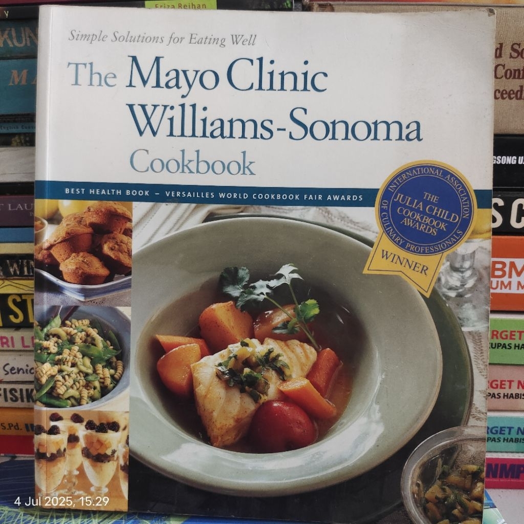 BUKU THE MAYO CLINIC WILLIAMS SONOMA COOKBOOK ORIGINAL