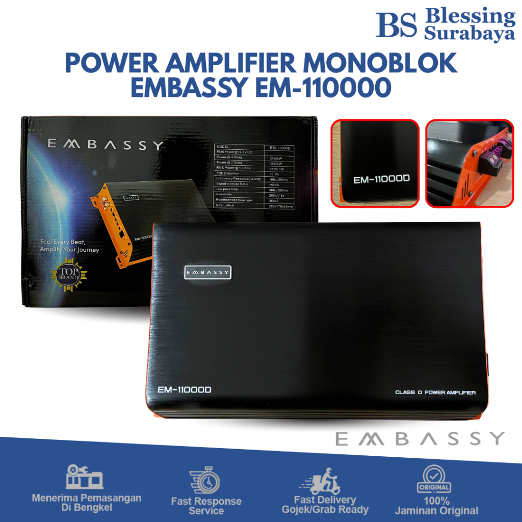 Embassy Power Amplifier Monoblok EM-11000D - Blessing