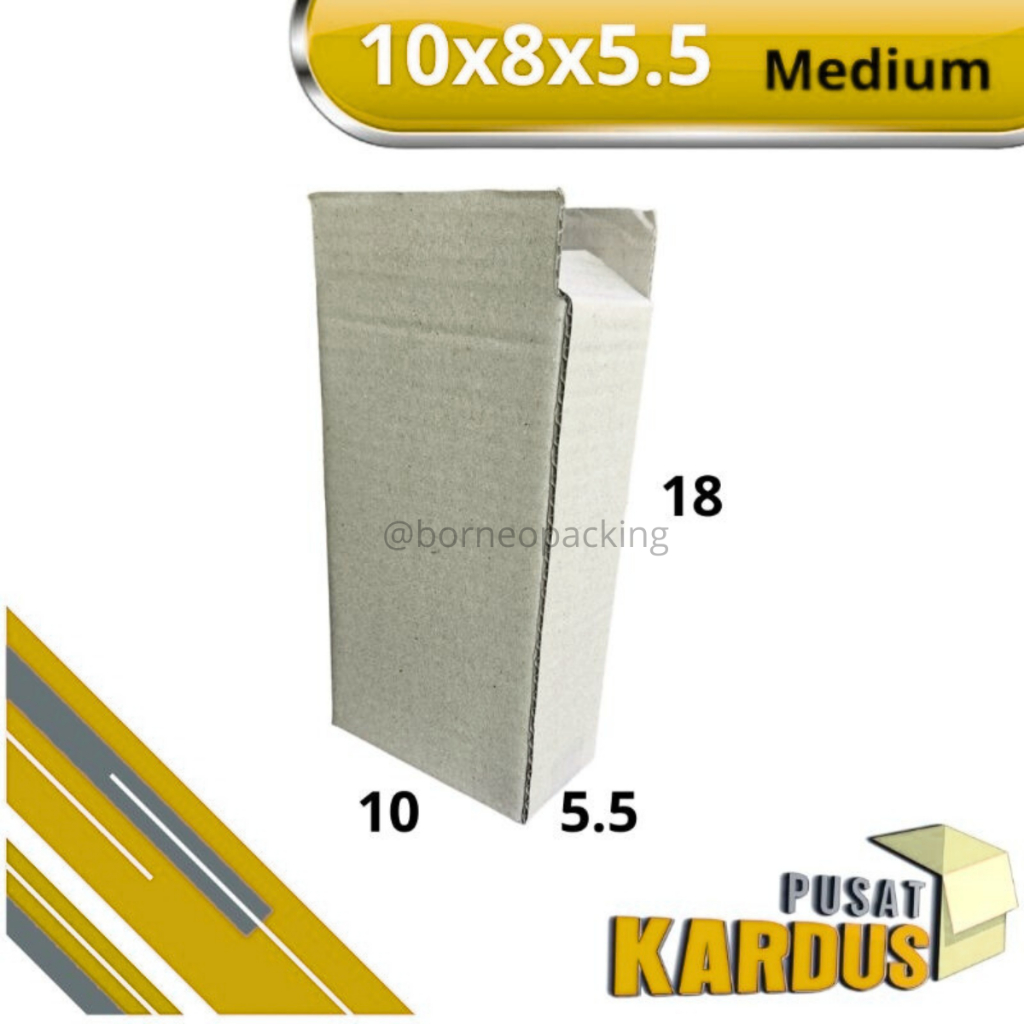 

Kardus Box Packing Paket Olshop Ukuran 10x5,5x18 cm Baru