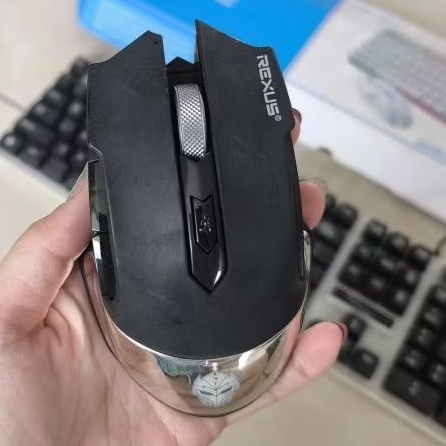 Mouse gaming wireless recharge-able nirkabel Rexus Xierra RX 108 preloved
