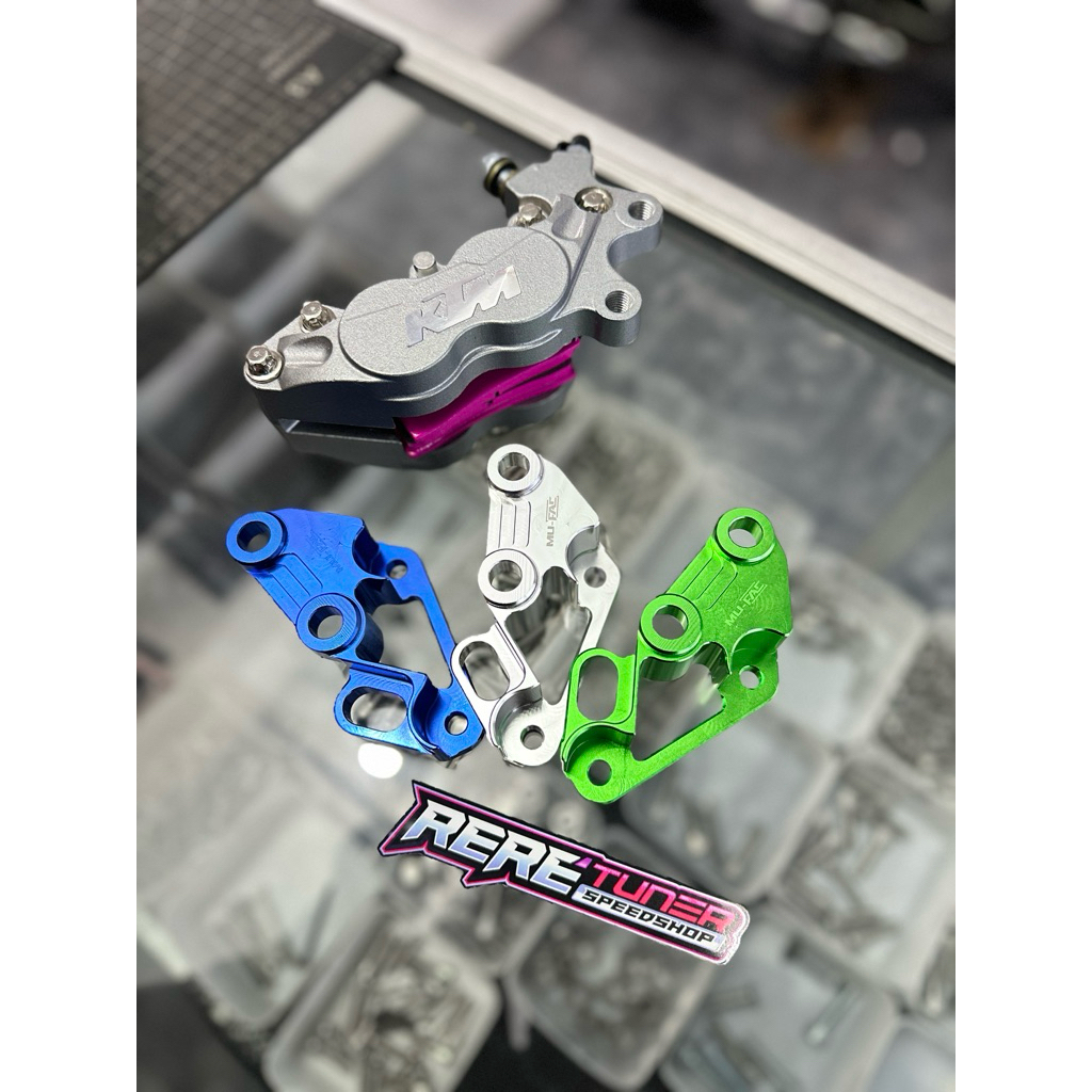 BREKET KALIPER DEPAN BRMBO NINJA DISC 300m dan 320mm BREKET KALIPER CNC BREKET KALIPER NINJA 4piston