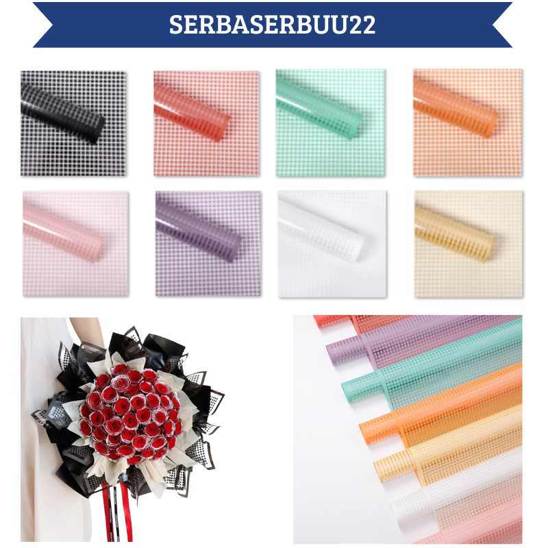 

Kertas Buket Bunga Polkadot Transparan List Flower Wrapping Cellophane Florist KB015 SS22