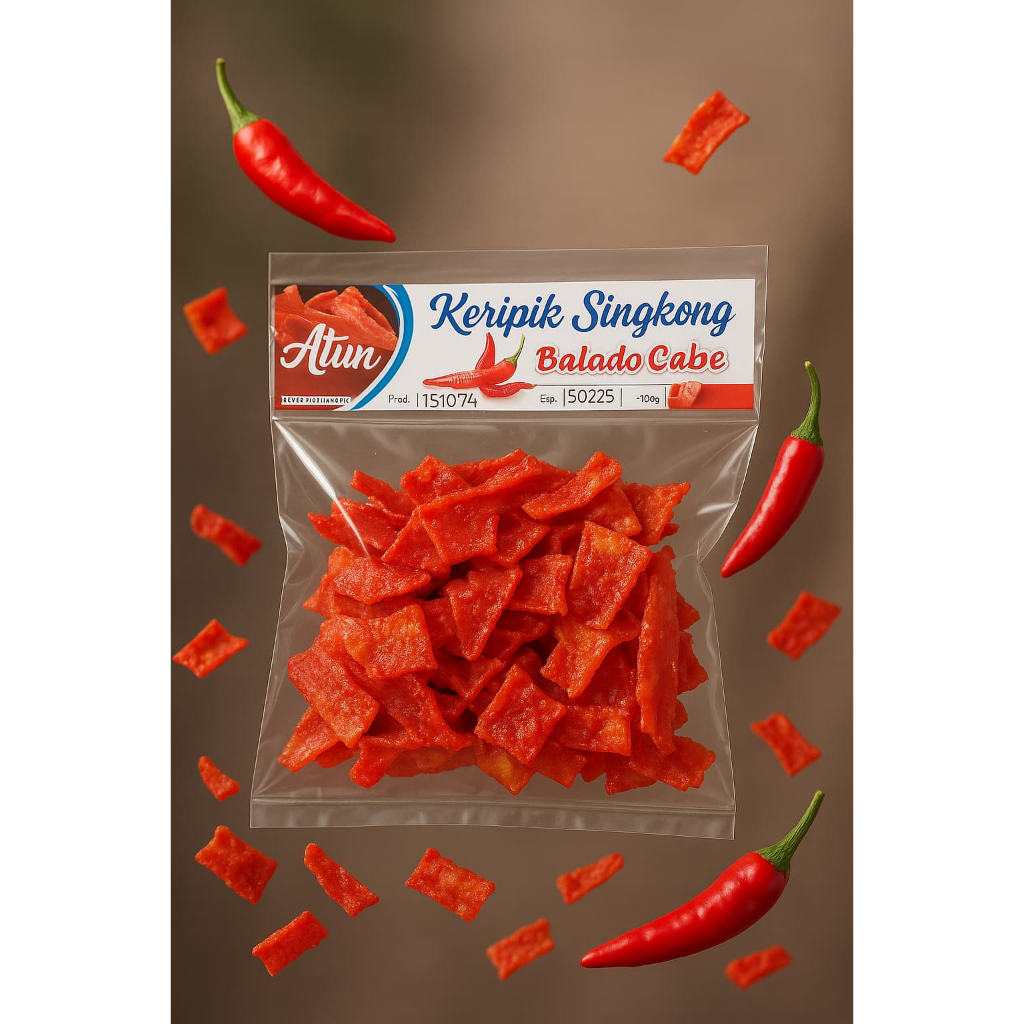 

Keripik Singkong Balado Cabe 100 Gram