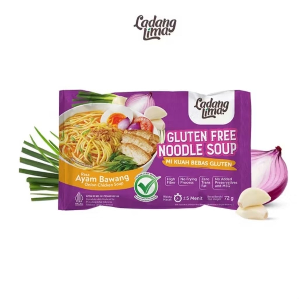 

Ladang Lima Mie Kuah Gluten Free - Rasa Ayam Bawang