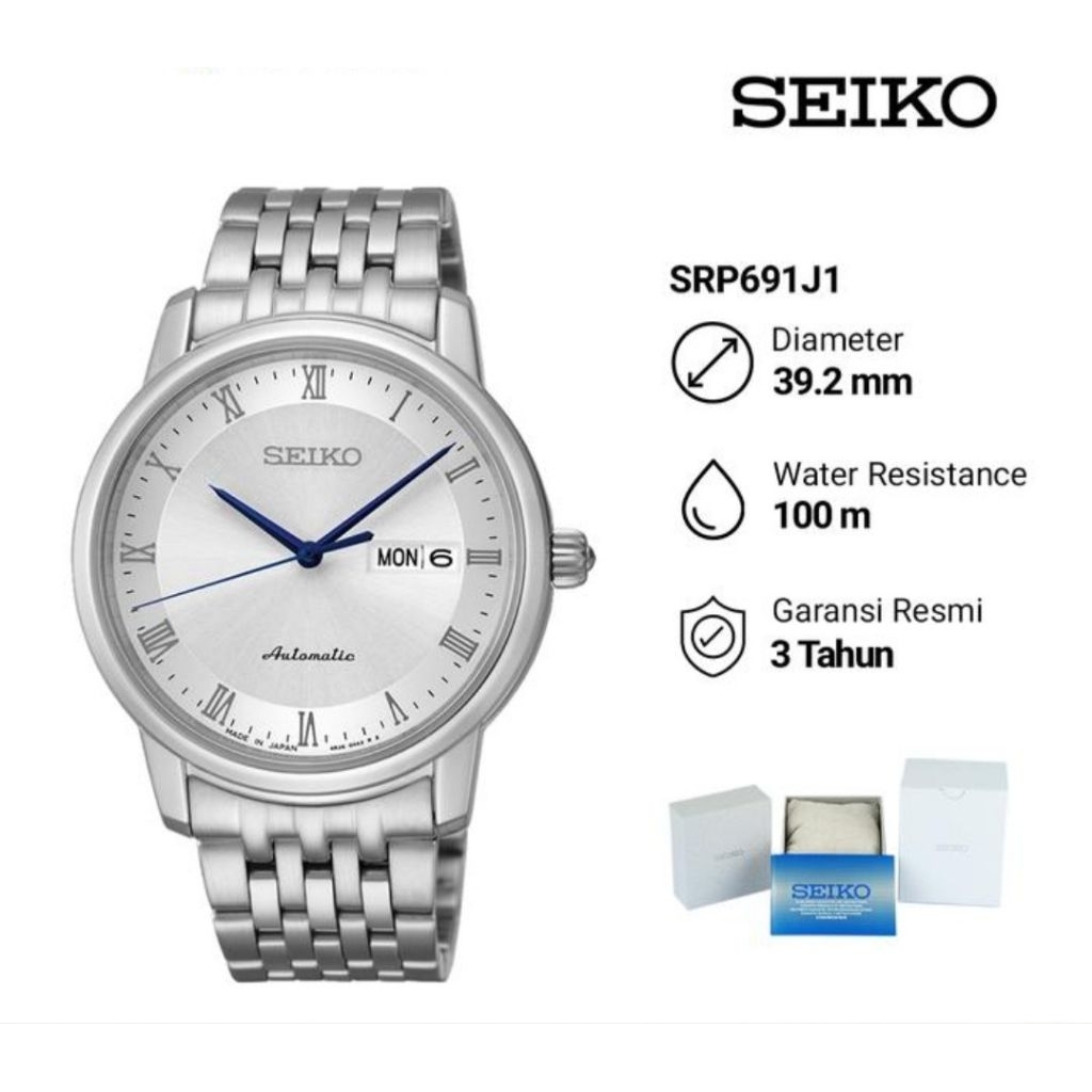 Seiko Presage SRP691J1 Autonatic Jam Tangan Pria Original
