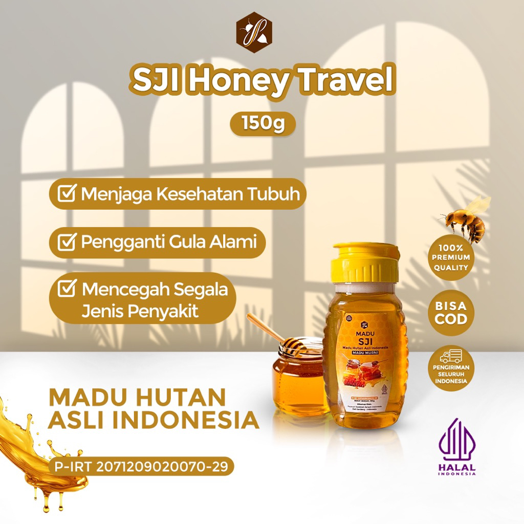 

Madu SJI UKURAN 150gr Botol Travel