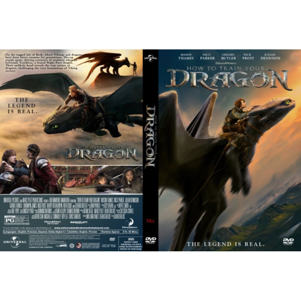 KASET DVD HOW TO TRAIN YOUR DRAGON (2025) - DVD HOW TO TRAIN YOUR DRAGON REAL