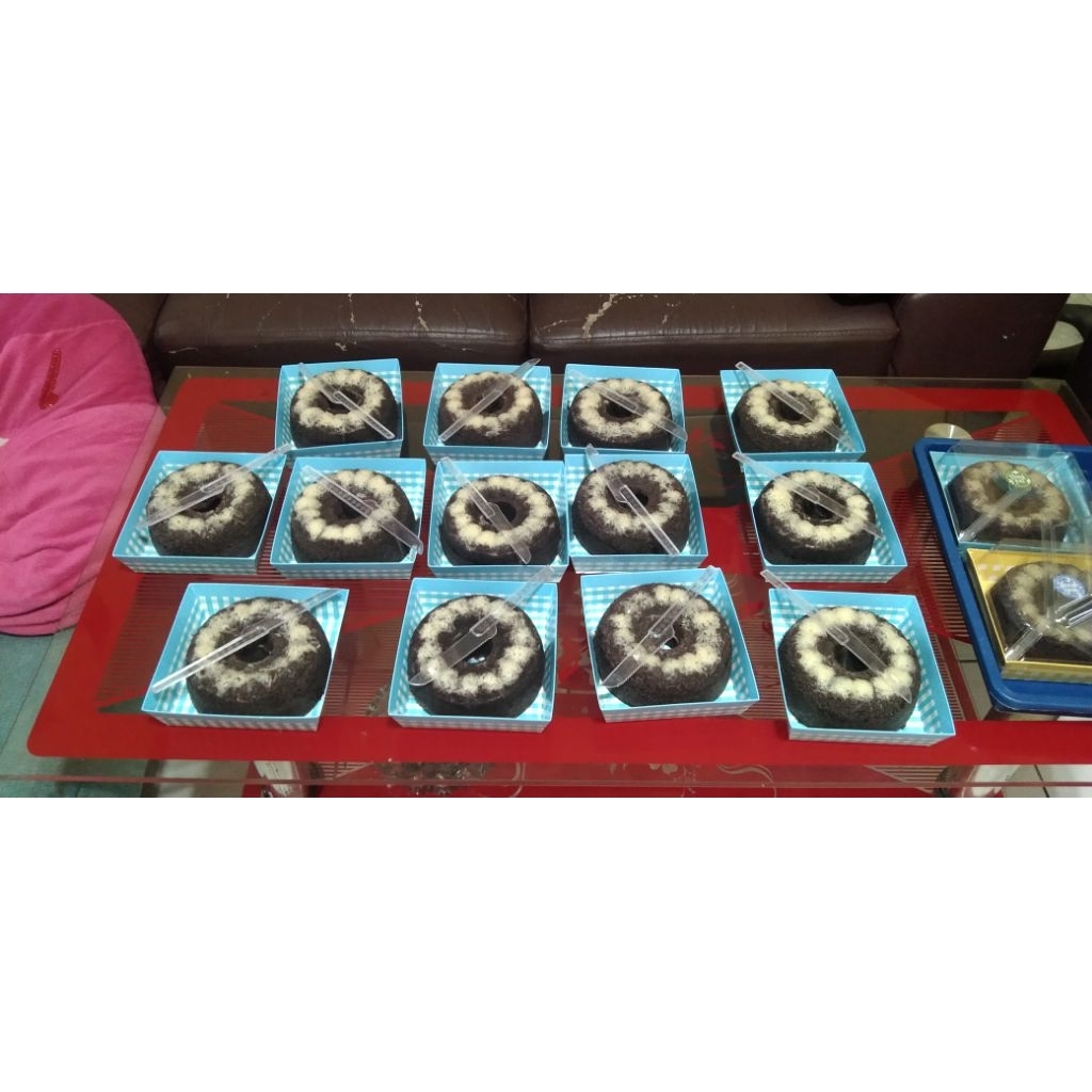 

Bolu ketan hitam lumer keju