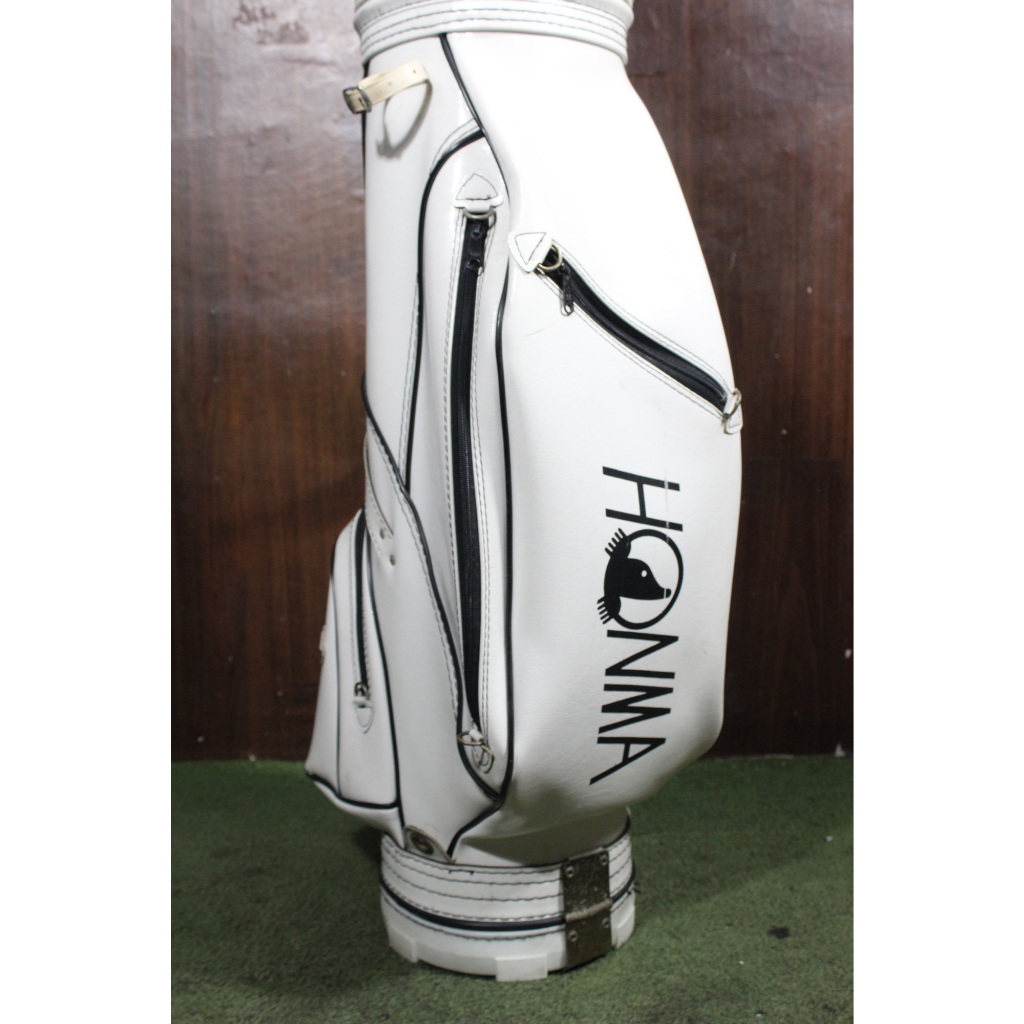 Tas Golf Honma Golf Bag Japan Leather White | Tas Stick Golf Bag Second Bekas Berkualitas