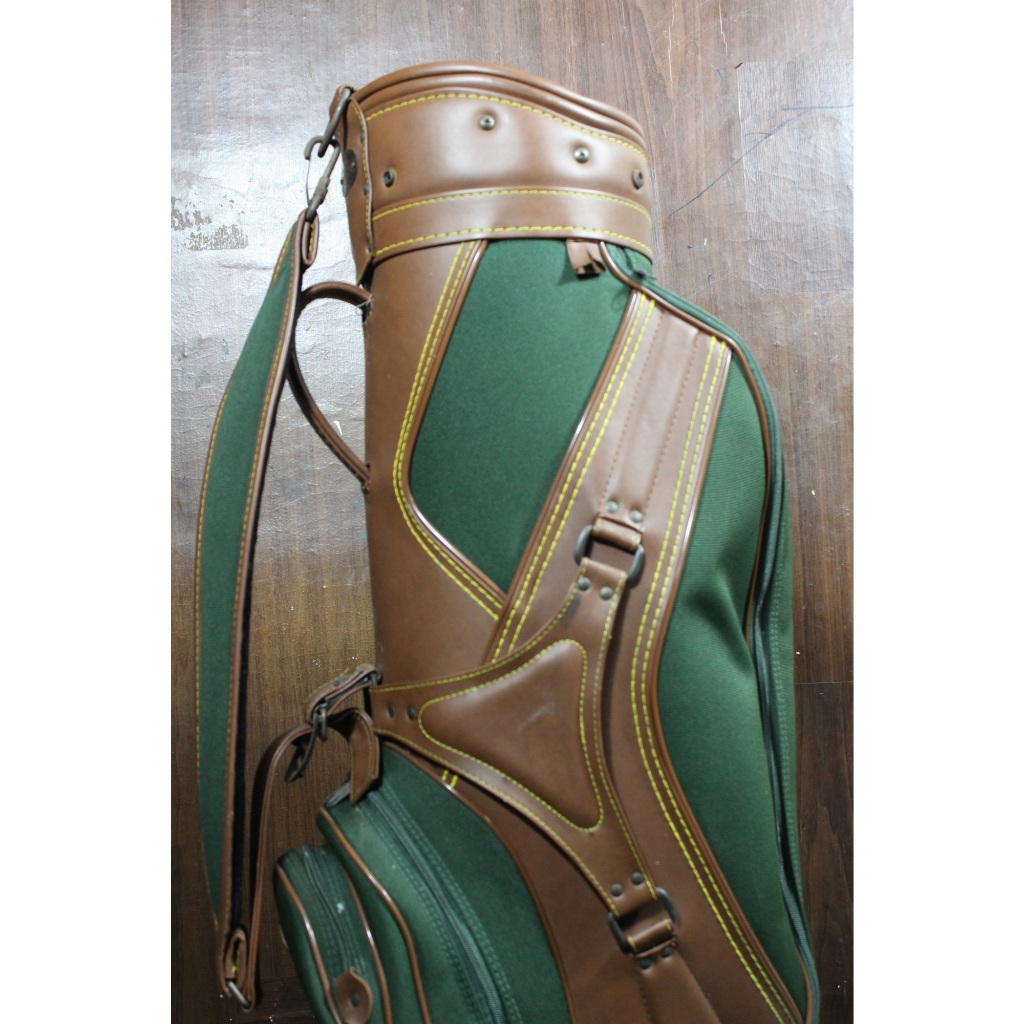 Tas Stick Golf Bag Golf Custom Leather Canvas Green | Tas Stick Golf Bag Second Bekas Berkualitas